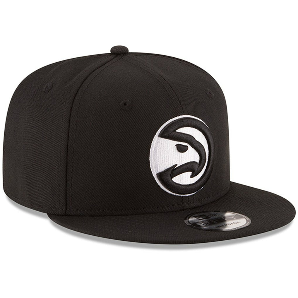 Atlanta Hawks Black & White Logo 9FIFTY Adjustable Snapback Hat Discount