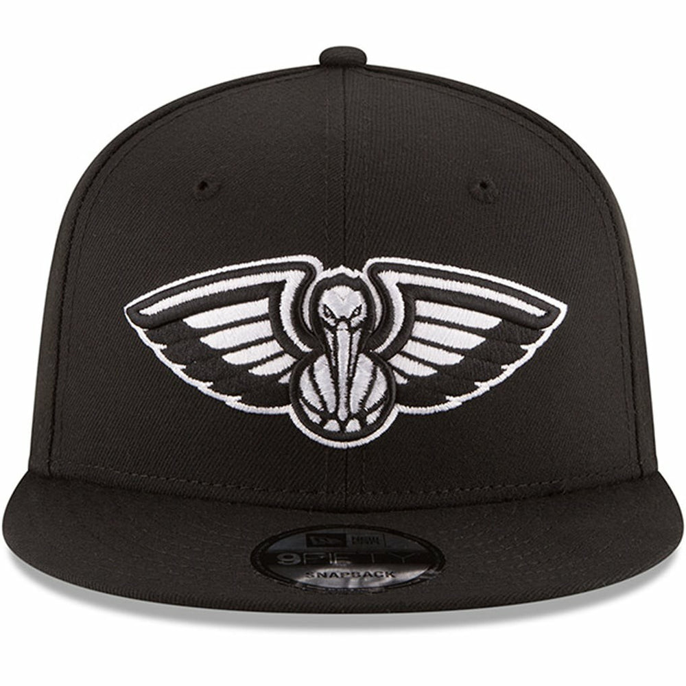 New Orleans Pelicans Black & White Logo 9FIFTY Adjustable Snapback Hat For Sale