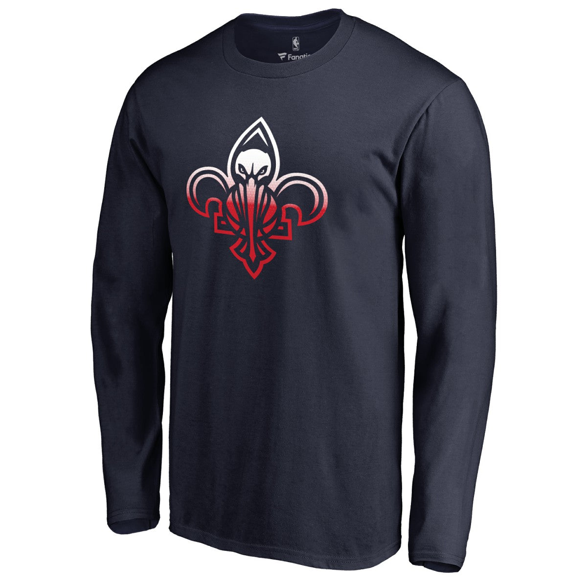 New Orleans Pelicans Gradient Logo Long Sleeve T-Shirt On Sale