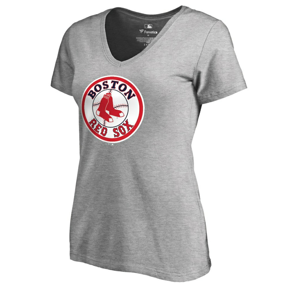 Boston Red Sox Women's Cooperstown Collection Forbes V-Neck T-Shirt | MLB On Sale