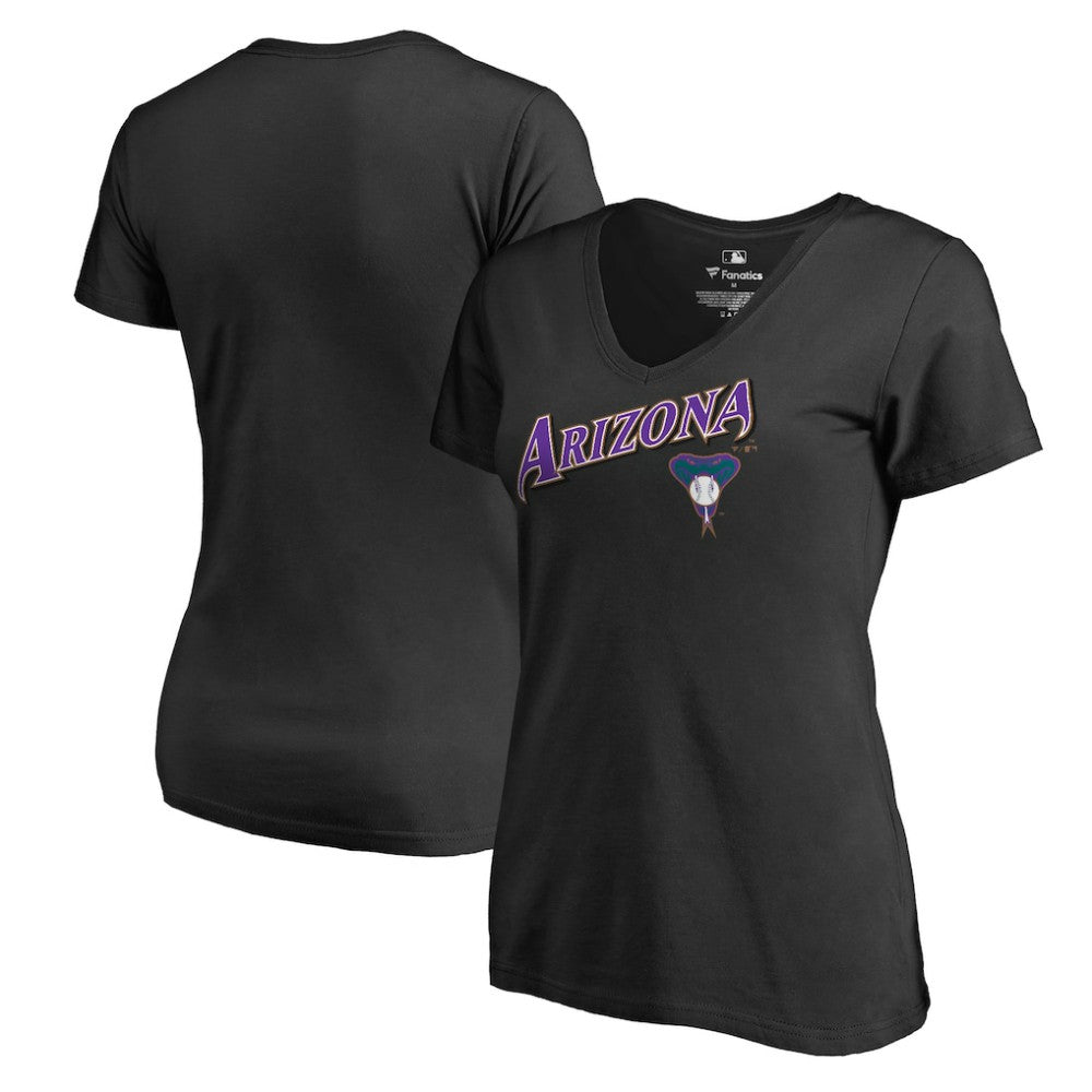 Arizona Diamondbacks Women's Core Wahconah V-Neck T-Shirt | MLB For sale