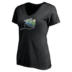 Tampa Bay Rays Women's Core Wahconah V-Neck T-Shirt | MLB Near me