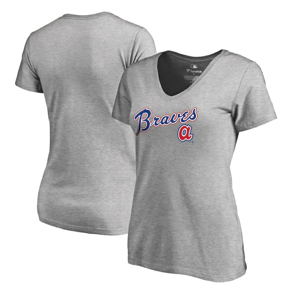 Atlanta Braves Women's Core Wahconah V-Neck T-Shirt | MLB Online