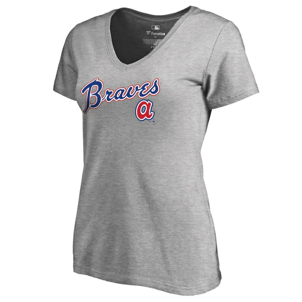 Atlanta Braves Women's Core Wahconah V-Neck T-Shirt | MLB Online