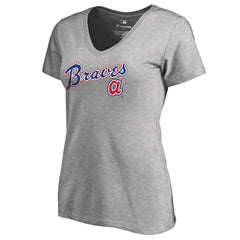 Atlanta Braves Women's Core Wahconah V-Neck T-Shirt | MLB Online