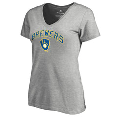 Milwaukee Brewers Women's Core Wahconah V-Neck T-Shirt | MLB On Sale