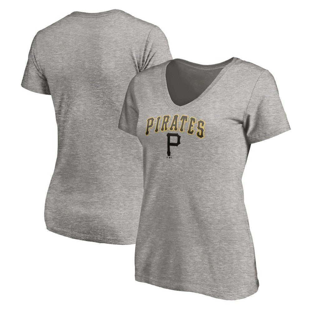 Pittsburgh Pirates Women's Core Wahconah V-Neck T-Shirt | MLB Outlet