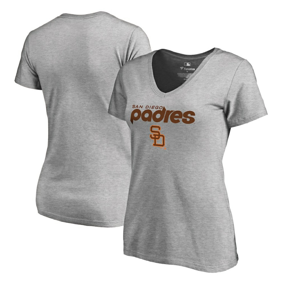 San Diego Padres Women's Core Wahconah V-Neck T-Shirt | MLB US