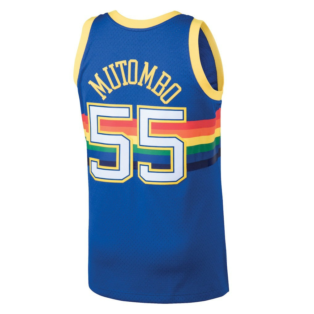Dikembe Mutombo Denver Nuggets 1991/92 Hardwood Classics Swingman Jersey sale Online