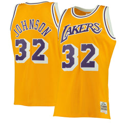 Magic Johnson Los Angeles Lakers 1984/85 Hardwood Classics Swingman Jersey On Sale