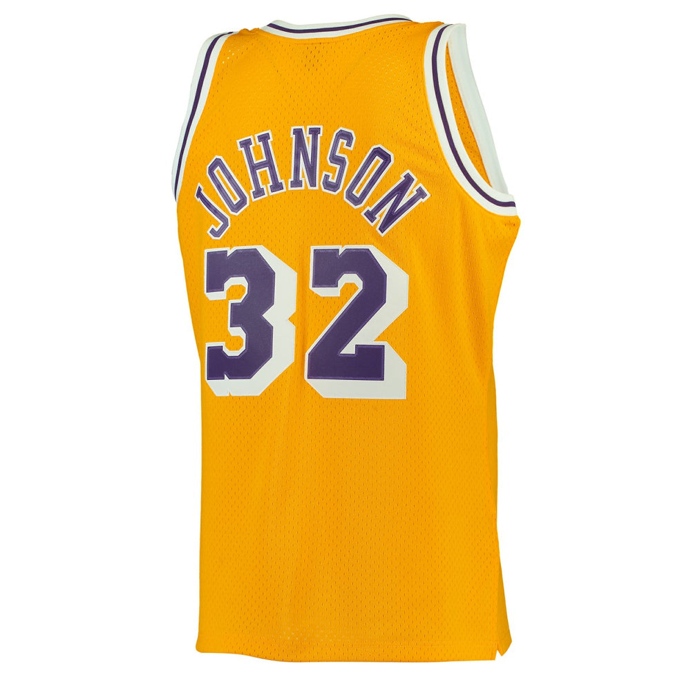 Magic Johnson Los Angeles Lakers 1984/85 Hardwood Classics Swingman Jersey On Sale