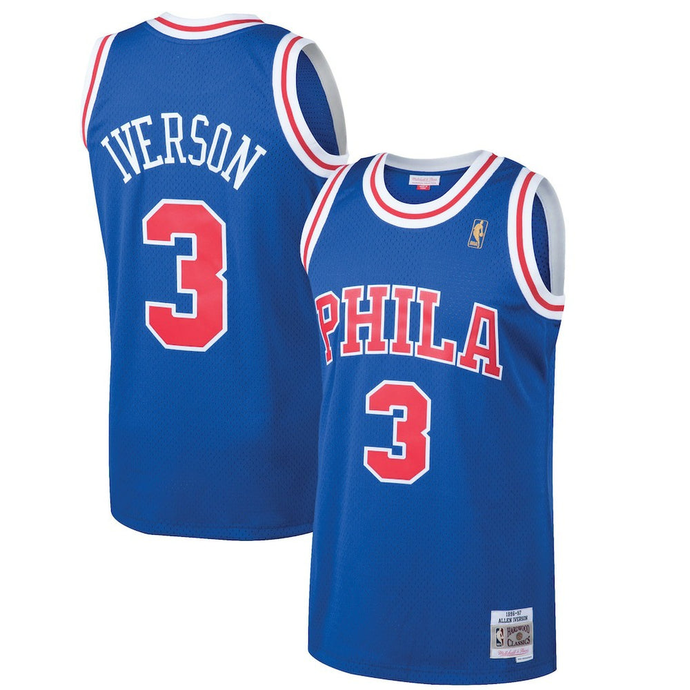 Allen Iverson Philadelphia 76ers 1996/97 Hardwood Classics Swingman Jersey Discount