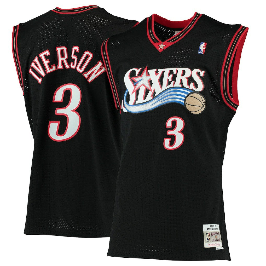 Allen Iverson Philadelphia 76ers 2000/01 Hardwood Classics Swingman Jersey sale New