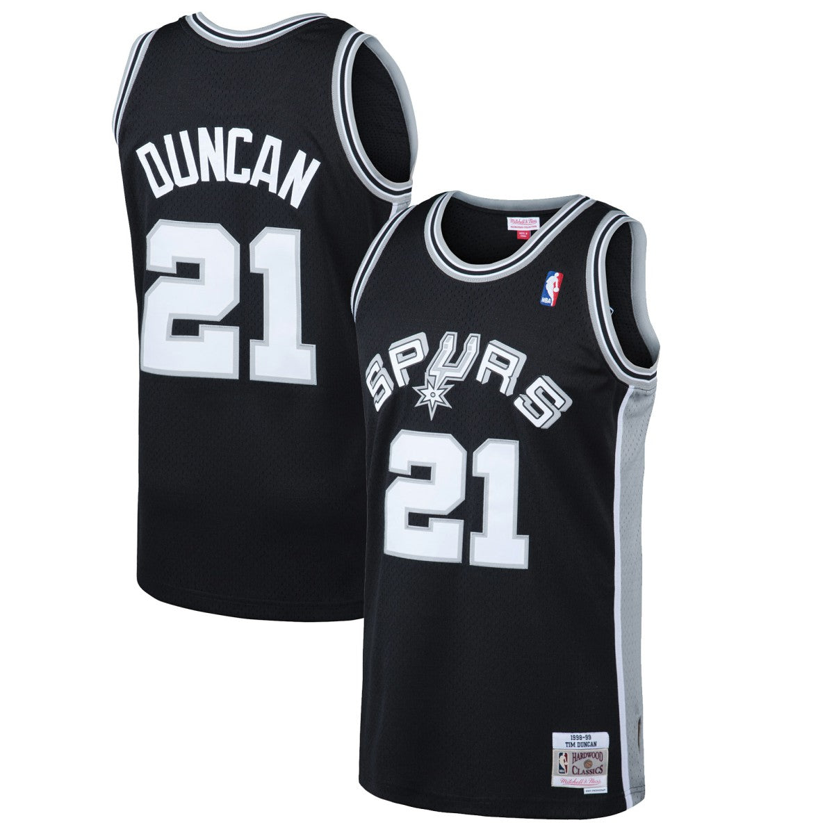 Tim Duncan San Antonio Spurs 1998/99 Hardwood Classics Swingman Jersey New