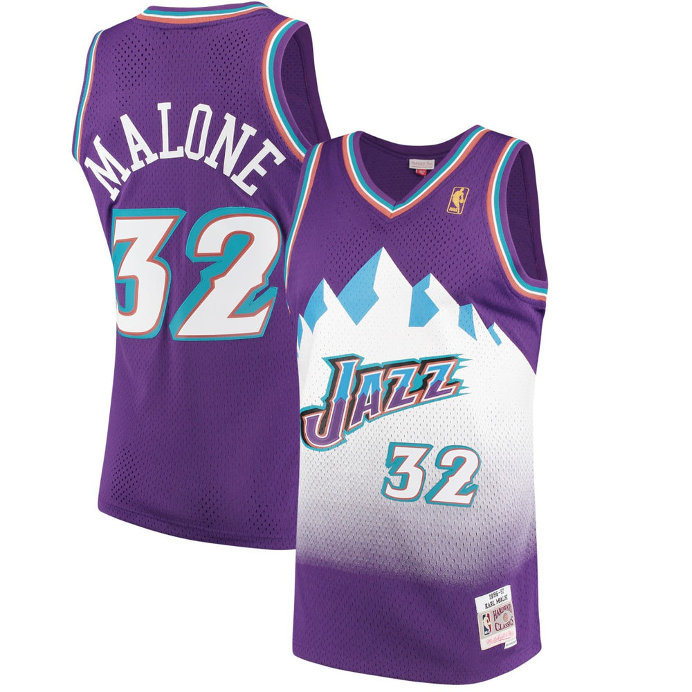 Karl Malone Utah Jazz 1996/97 Hardwood Classics Swingman Jersey On Sale