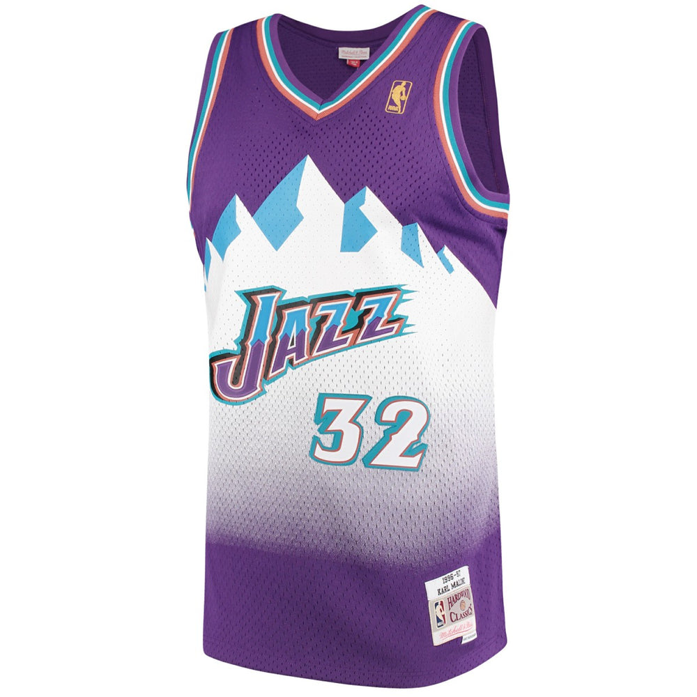 Karl Malone Utah Jazz 1996/97 Hardwood Classics Swingman Jersey On Sale