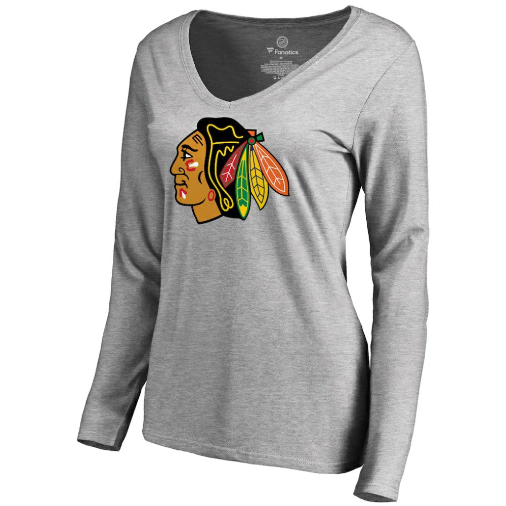 Chicago Blackhawks Women's Primary Logo Long Sleeve T-Shirt Sale