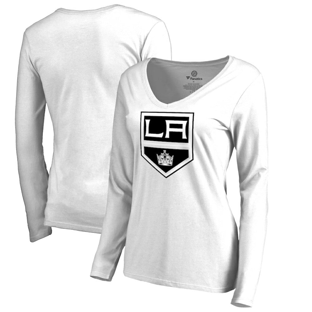 Los Angeles Kings Women's Primary Team Logo Long Sleeve T-Shirt On Sale
