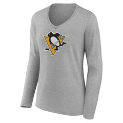 Pittsburgh Penguins Women's Primary Logo Long Sleeve T-Shirt Online
