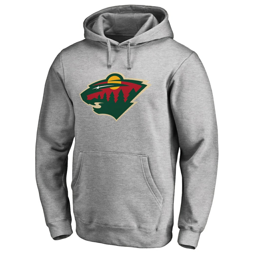 Minnesota Wild Primary Team Logo Fleece Fitted Pullover Hoodie Online