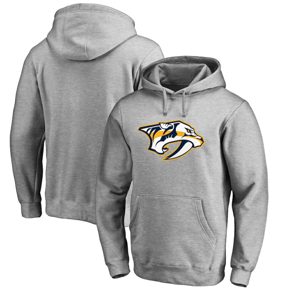 Nashville Predators Primary Team Logo Fleece Fitted Pullover Hoodie Outlet