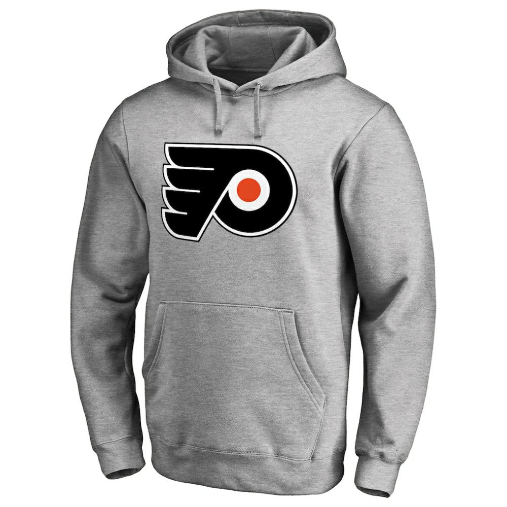 Philadelphia Flyers Primary Team Logo Fleece Fitted Pullover Hoodie Outlet