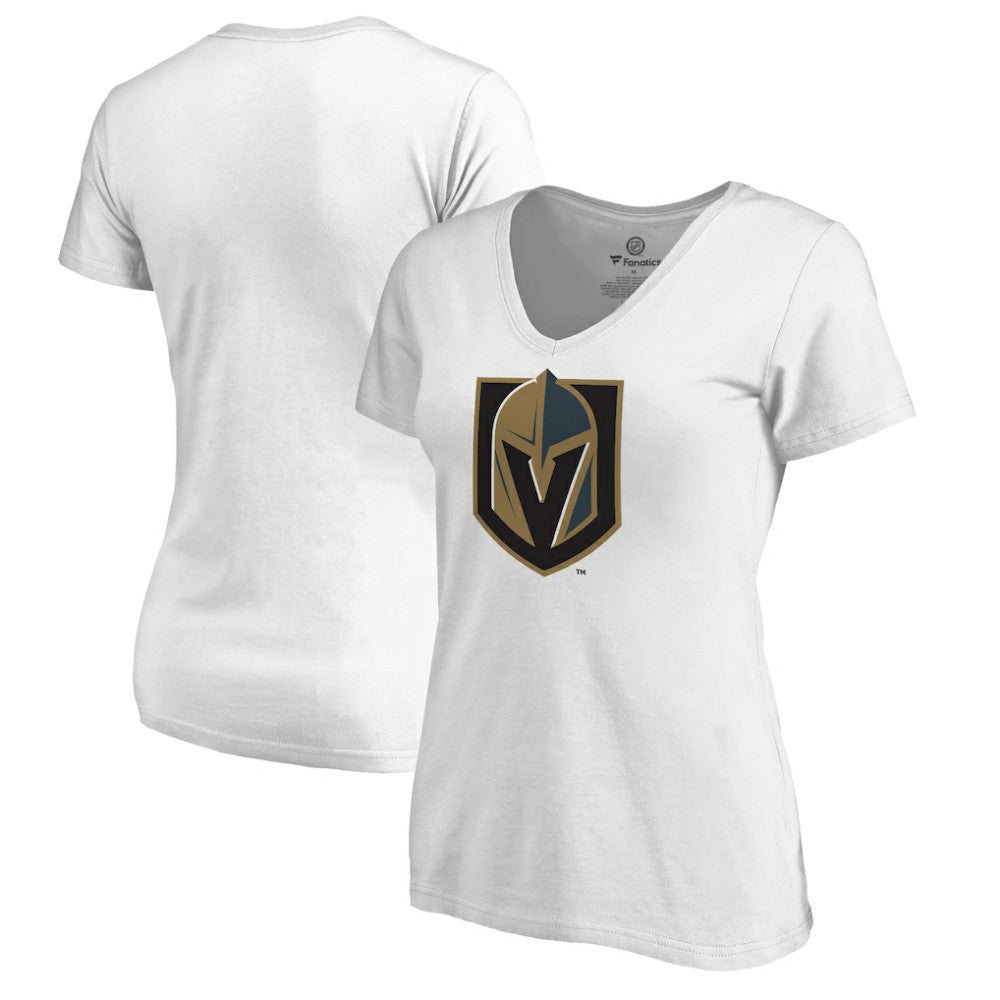 Vegas Golden Knights Women's Alternate Primary Logo V-Neck T-Shirt For Sale