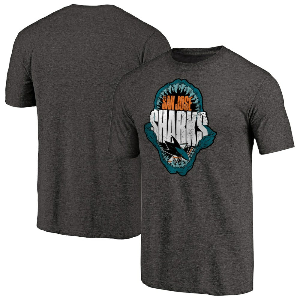 San Jose Sharks Hometown Collection Chomp Tri-Blend T-Shirt Outlet