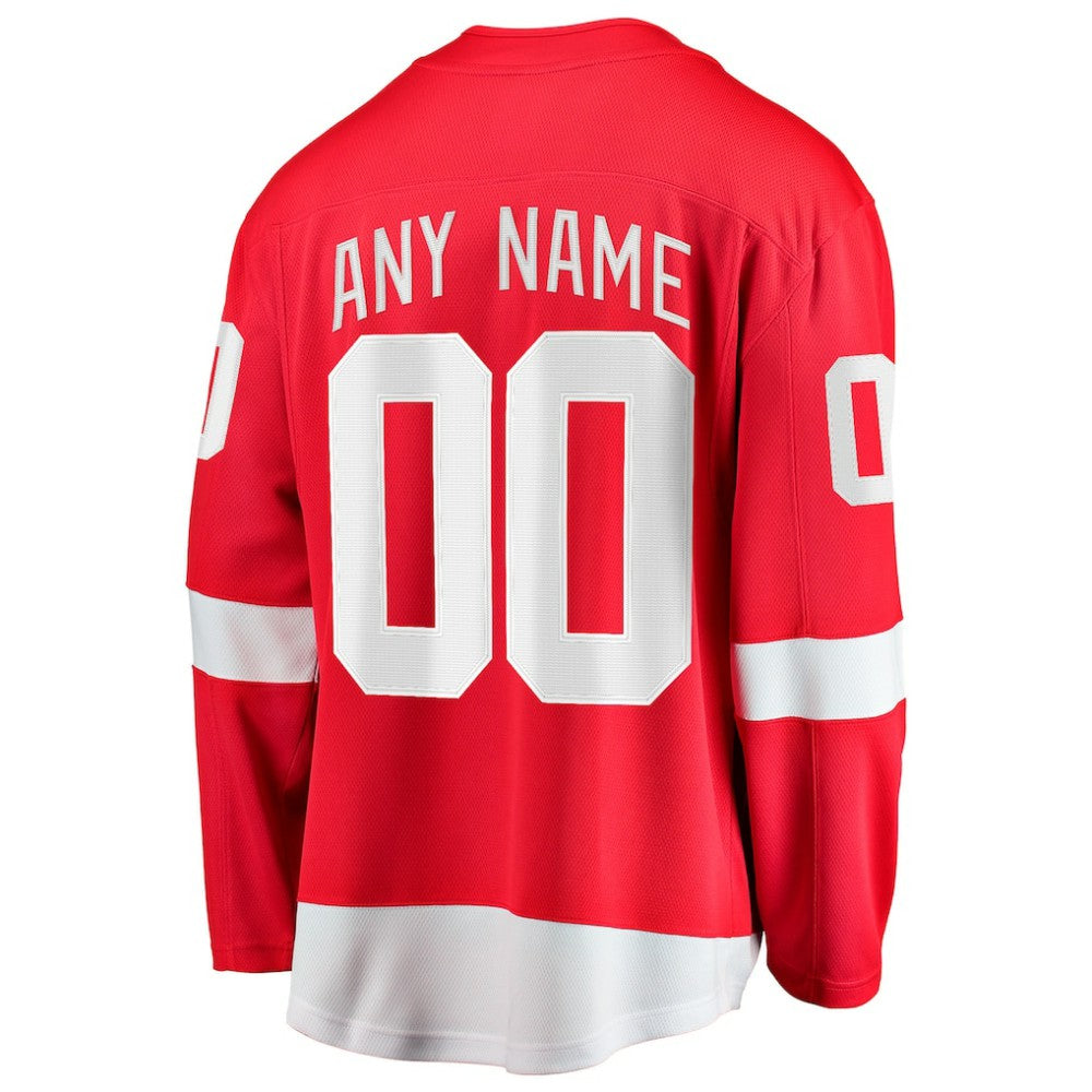 Detroit Red Wings Fanatics Home Breakaway Custom Jersey On Sale