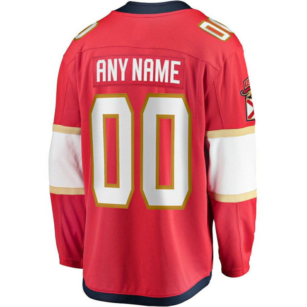 Florida Panthers Fanatics Home Breakaway Custom Jersey Online