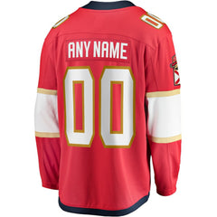 Florida Panthers Fanatics Home Breakaway Custom Jersey Online