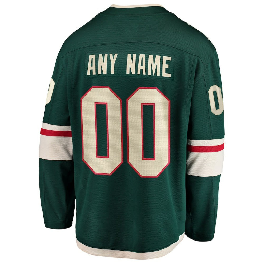 Minnesota Wild Fanatics Home Breakaway Custom Jersey Online