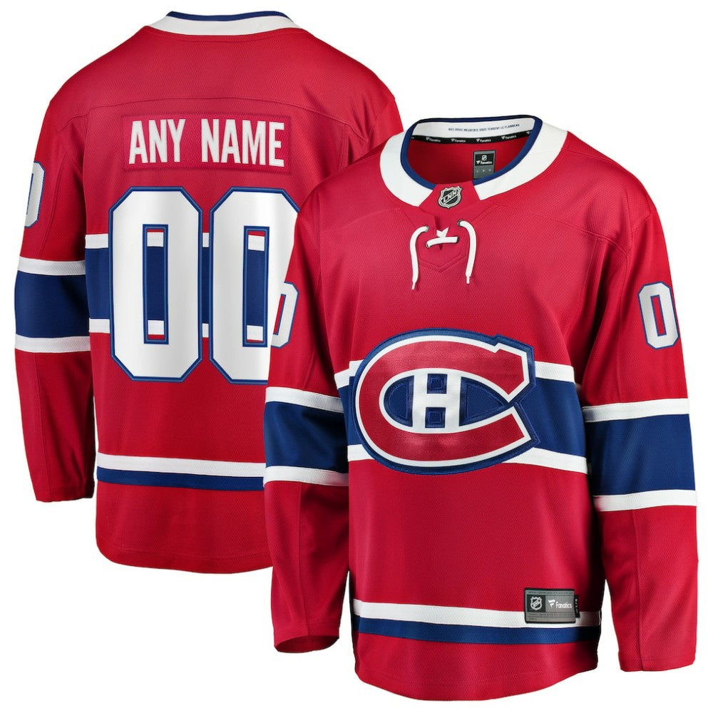 Montreal Canadiens Fanatics Home Breakaway Custom Jersey Outlet