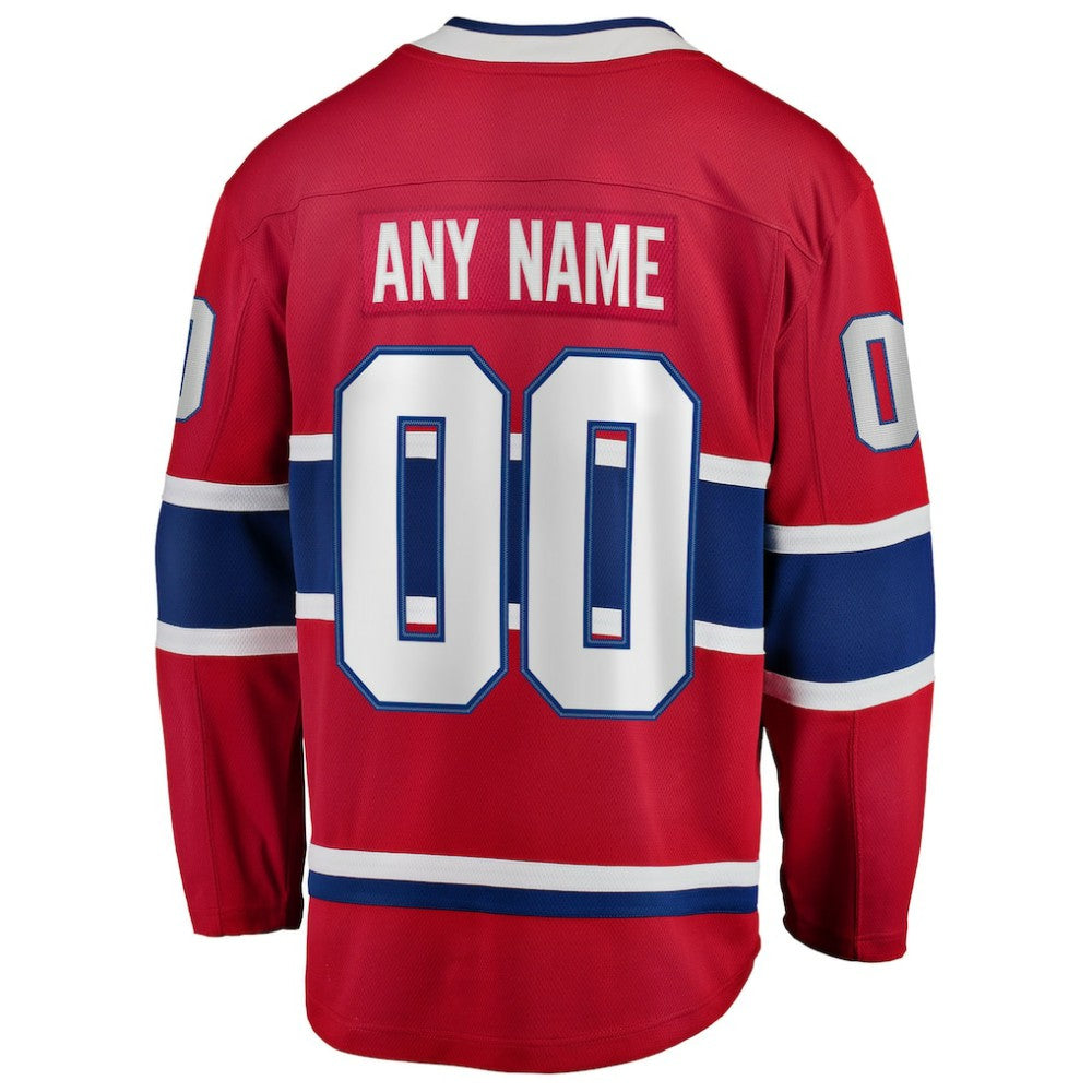 Montreal Canadiens Fanatics Home Breakaway Custom Jersey Outlet