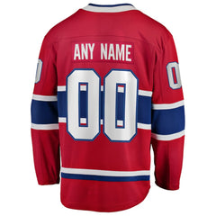 Montreal Canadiens Fanatics Home Breakaway Custom Jersey Outlet