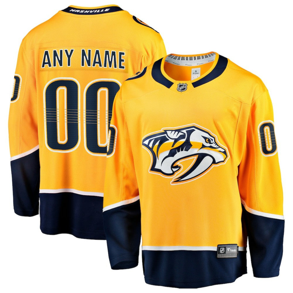 Nashville Predators Fanatics Home Breakaway Custom Jersey Online