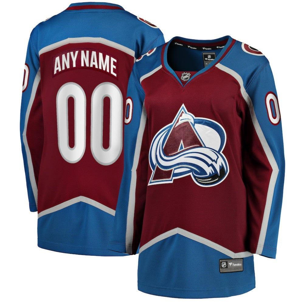 Colorado Avalanche Fanatics Women's Home Breakaway Custom Jersey Discount