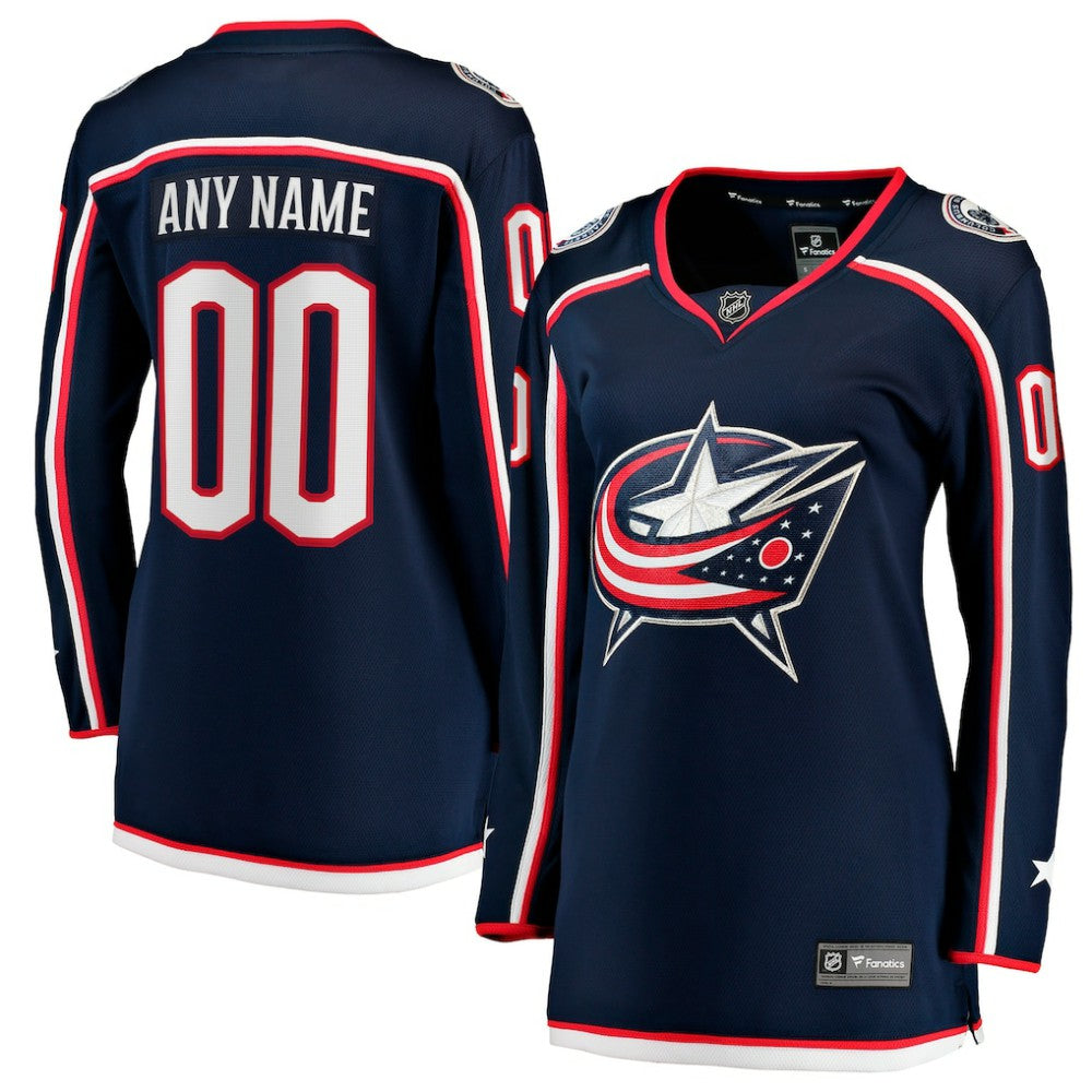 Columbus Blue Jackets Fanatics Women's Home Breakaway Custom Jersey Discount