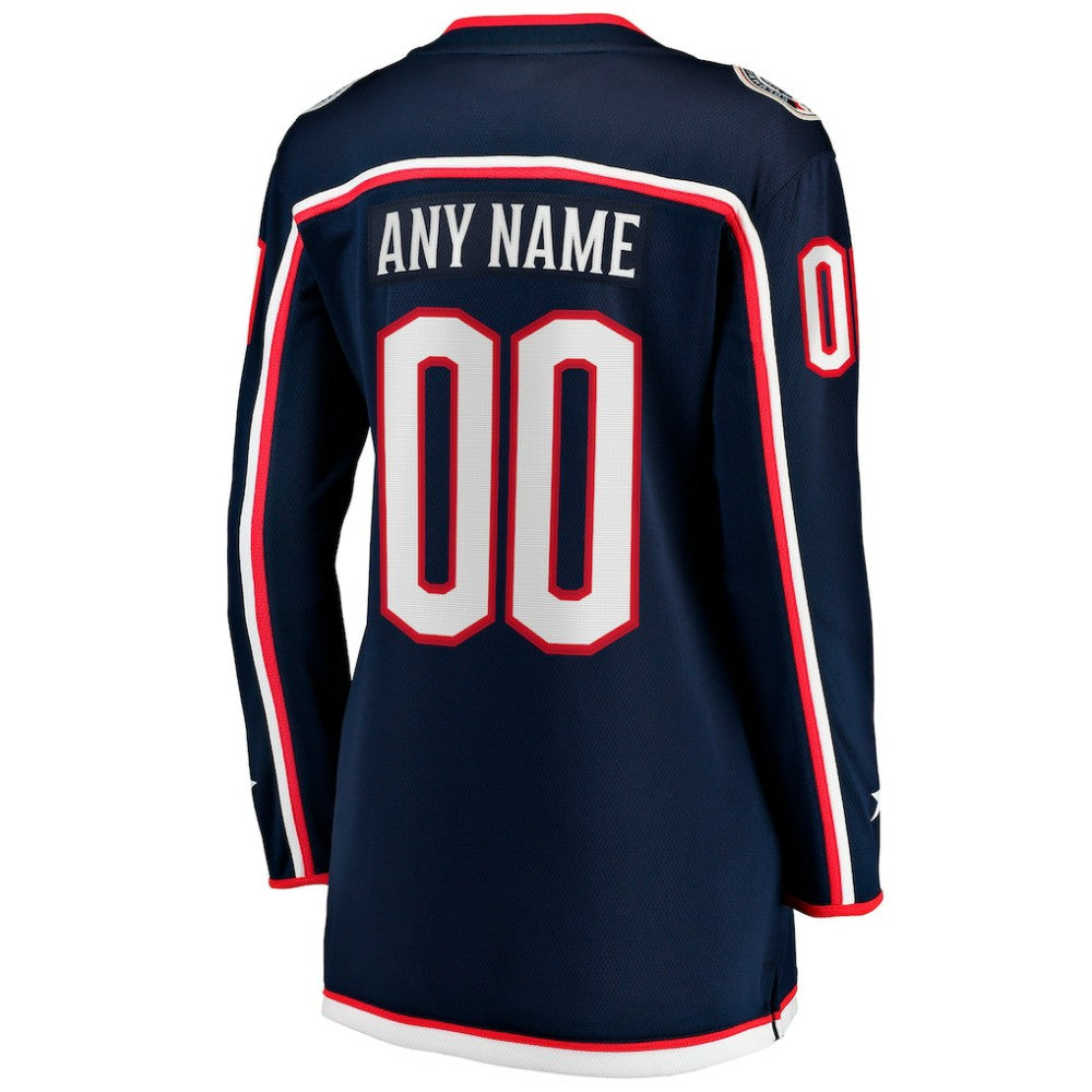 Columbus Blue Jackets Fanatics Women's Home Breakaway Custom Jersey Discount