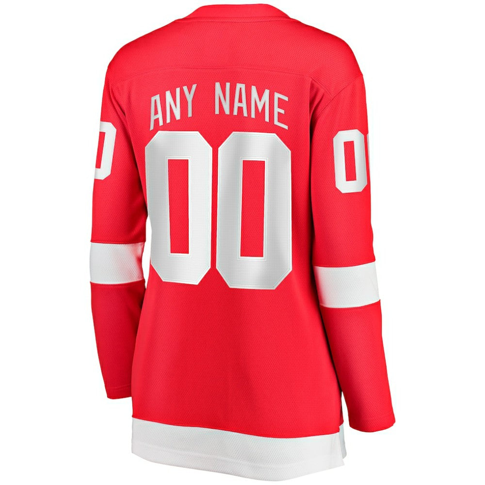 Detroit Red Wings Fanatics Women's Home Breakaway Custom Jersey Discount