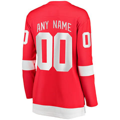 Detroit Red Wings Fanatics Women's Home Breakaway Custom Jersey Discount