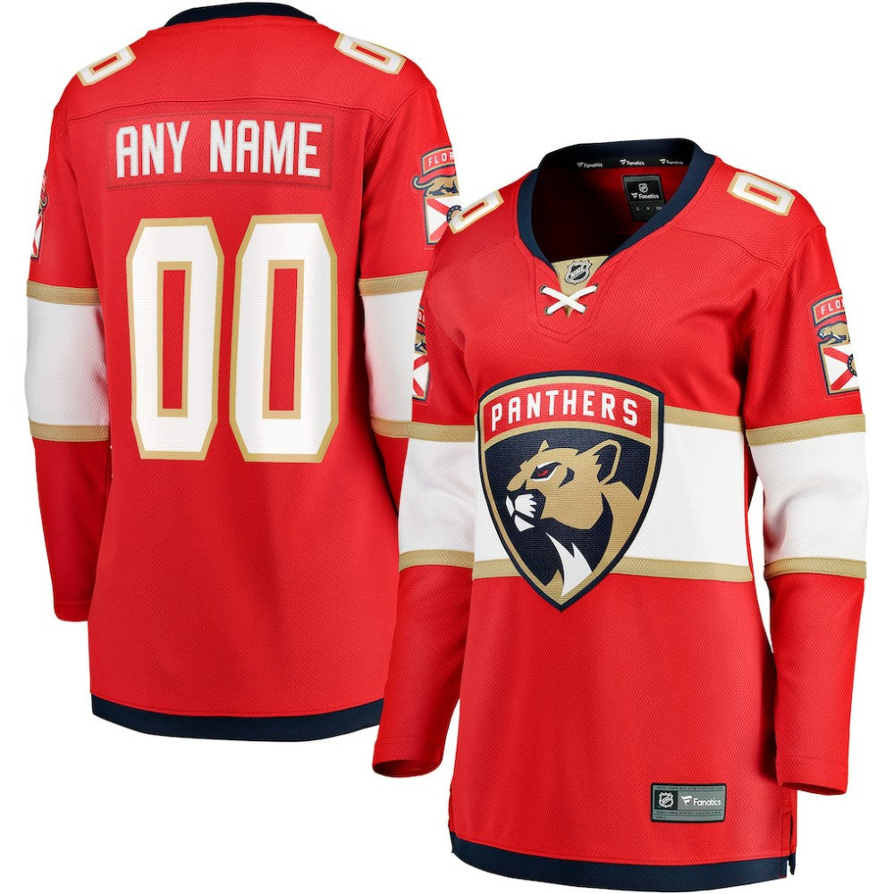 Florida Panthers Fanatics Women's Home Breakaway Custom Jersey For Sale