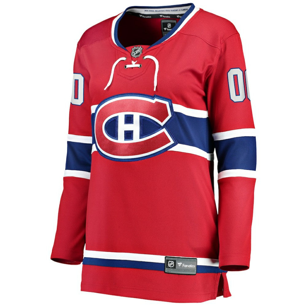 Montreal Canadiens Fanatics Women's Home Breakaway Custom Jersey For Sale