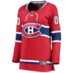 Montreal Canadiens Fanatics Women's Home Breakaway Custom Jersey For Sale