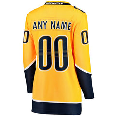 Nashville Predators Fanatics Women's Home Breakaway Custom Jersey For Sale