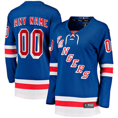 New York Rangers Fanatics Women's Home Breakaway Custom Jersey For Sale