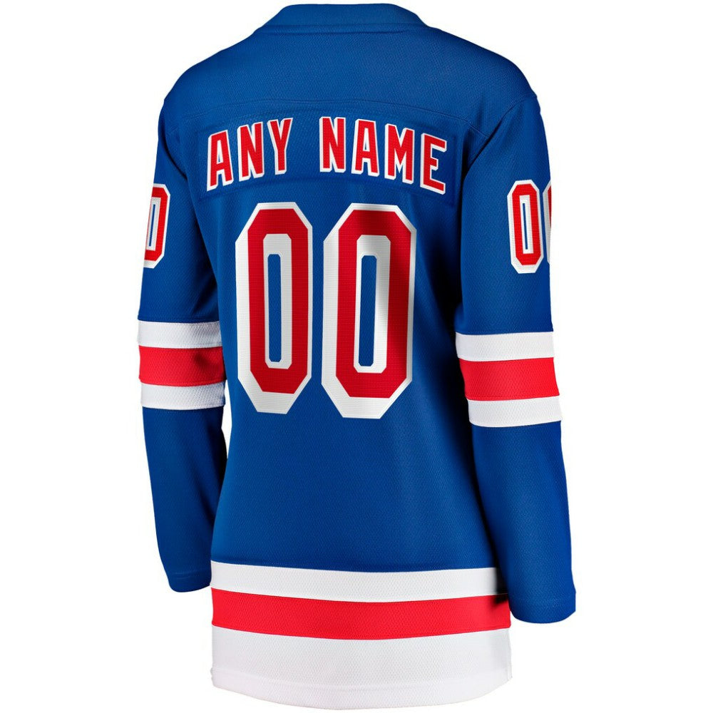 New York Rangers Fanatics Women's Home Breakaway Custom Jersey For Sale