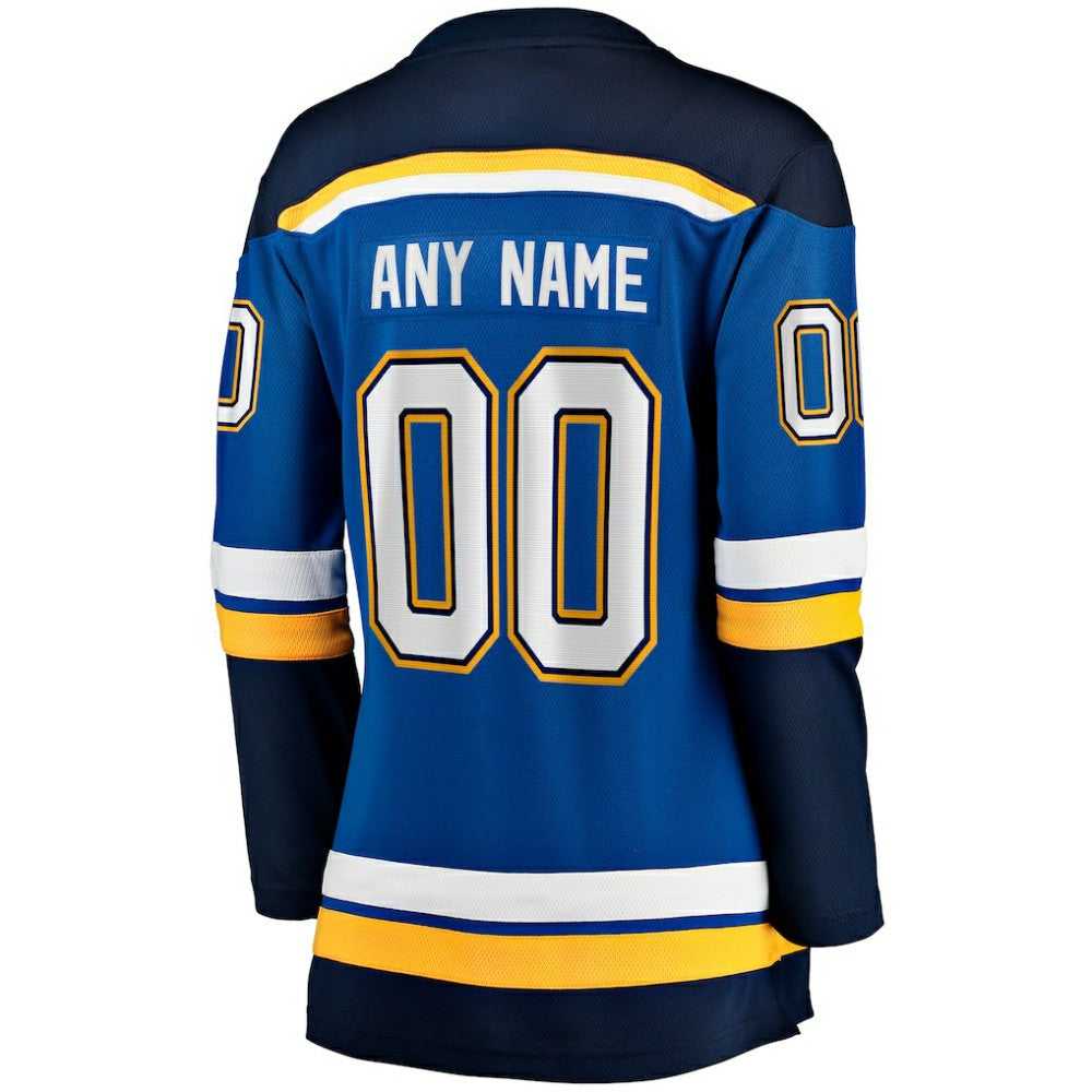 St. Louis Blues Fanatics Women's Home Breakaway Custom Jersey For Sale