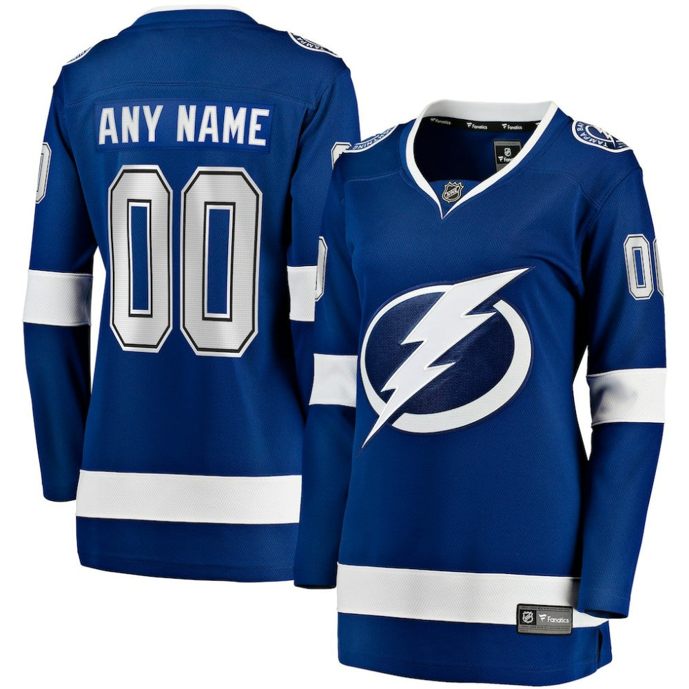 Tampa Bay Lightning Fanatics Women's Home Breakaway Custom Jersey Discount