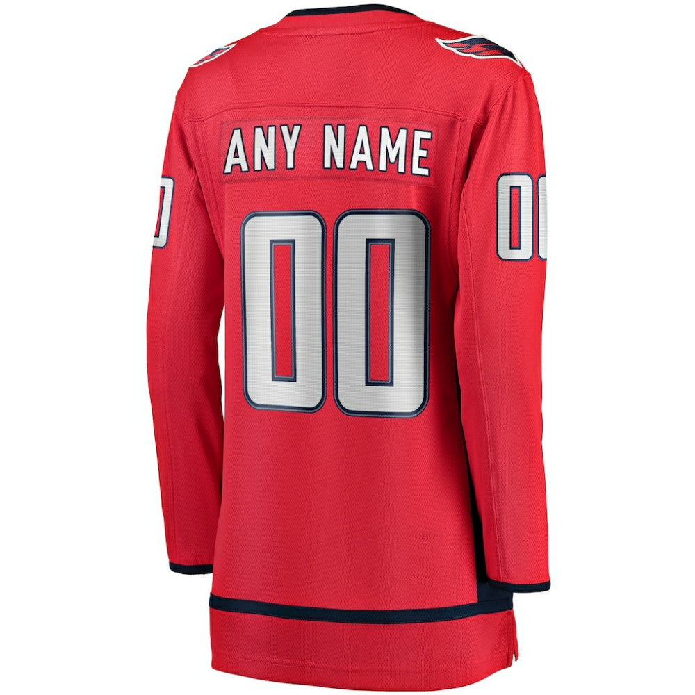 Washington Capitals Fanatics Women's Home Breakaway Custom Jersey Discount